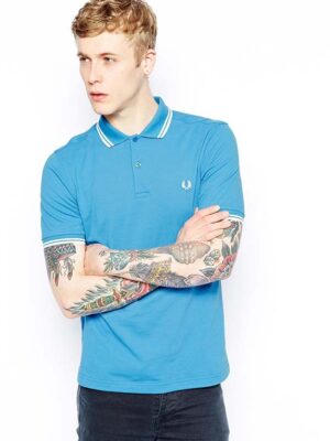 Fred Perry Polo with Twin Tip in Slim Fit