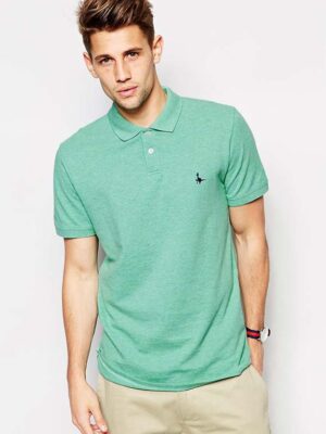 Jack Wills Polo in Marl Regular Fit  Cotton Swift